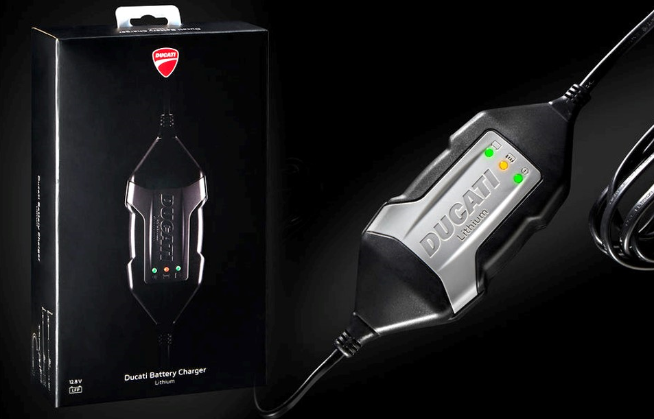 Mantenitore di carica batteria a litio originale per Ducati
