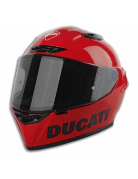 Casco Moto Integrale Ducati Logo Red Lucido
