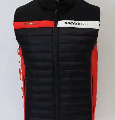 Ducati Corse Thrill Gilet in tessuto Nero/Rosso/Bianco