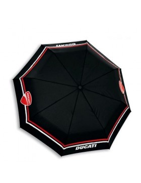 Ombrello pieghevole originale Ducati Stripe Pocket nero 987697807