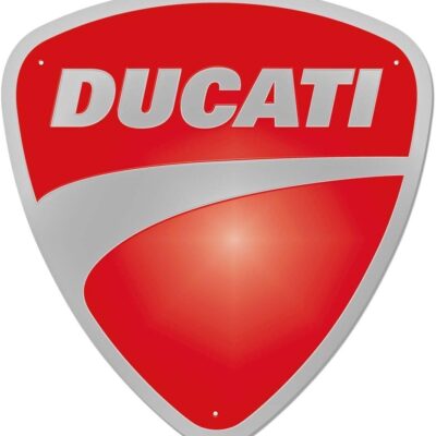 Targa in metallo Ducati 15'