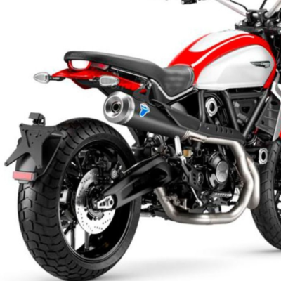 Impianto scarico completo Termignoni acciaio nero racing Ducati