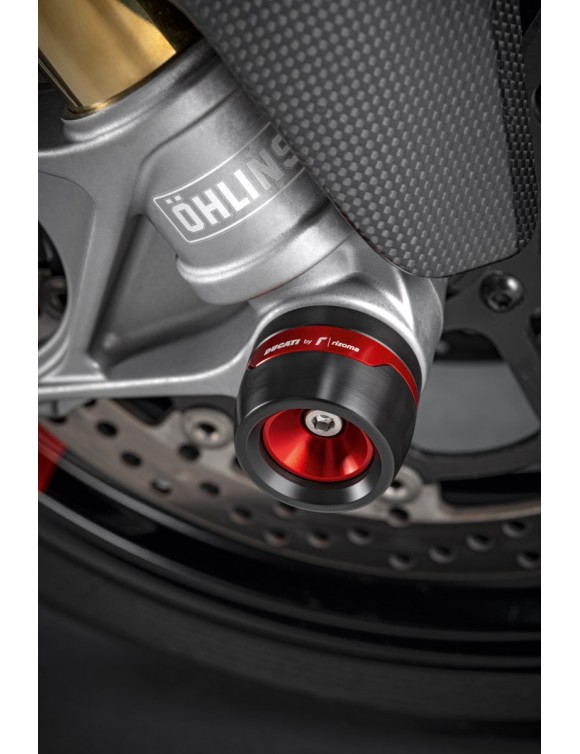 Slider di protezione della forcella anteriore, rosso, Ducati 97382031AA