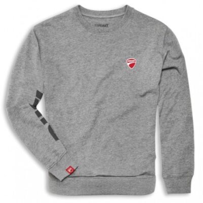 Felpa Grigia Logo Ducati