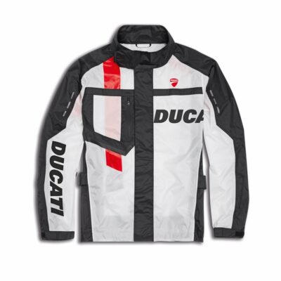 Ducati Aqua V2 Giacca antipioggia Bi/Ne