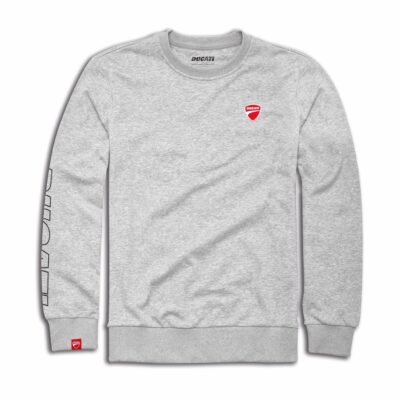 Ducati Logo - Felpa girocollo grigia