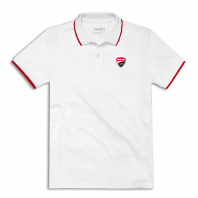 Polo da Uomo Originale Ducati DC Logo White