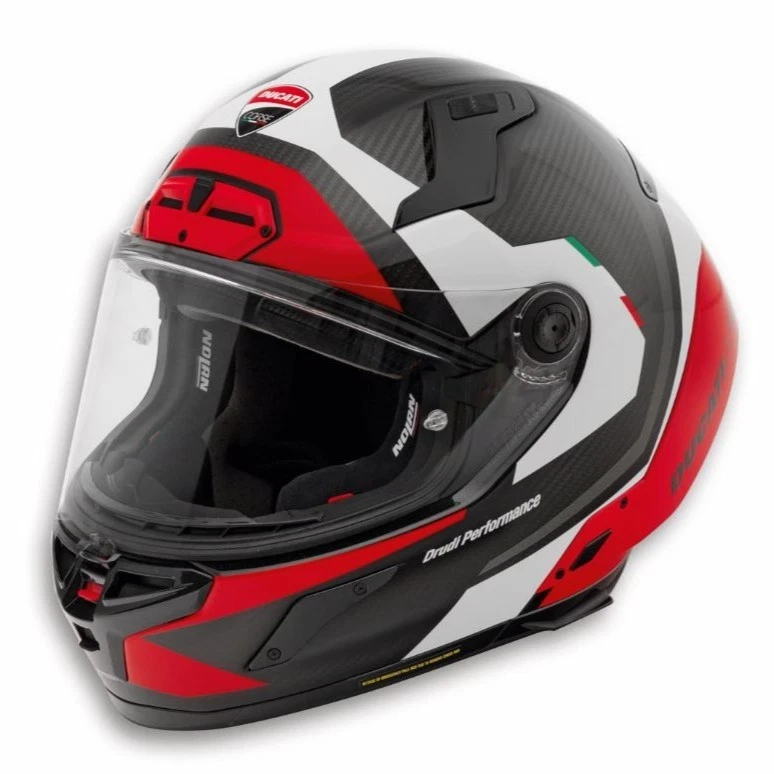 Casco Moto Originale Ducati Speed Evo V2 White/Black/Red
