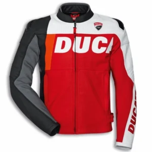 Giacca Moto da Uomo Originale Ducati Speed Evo C2 Perforata Black/Red/White